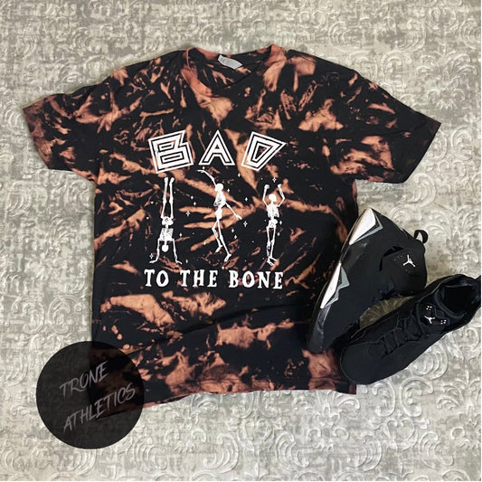 Bad to the Bone Graphic Tee | Acid wash