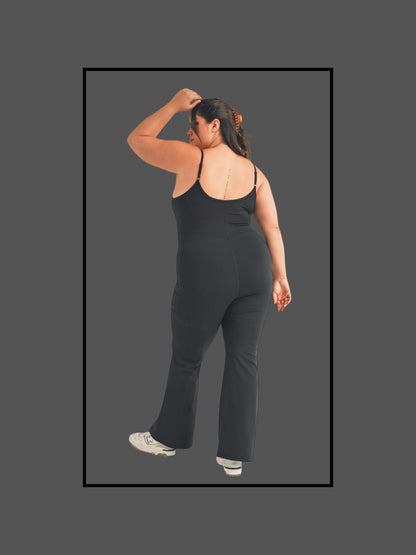 Karina Flare Jumpsuit | Curvy