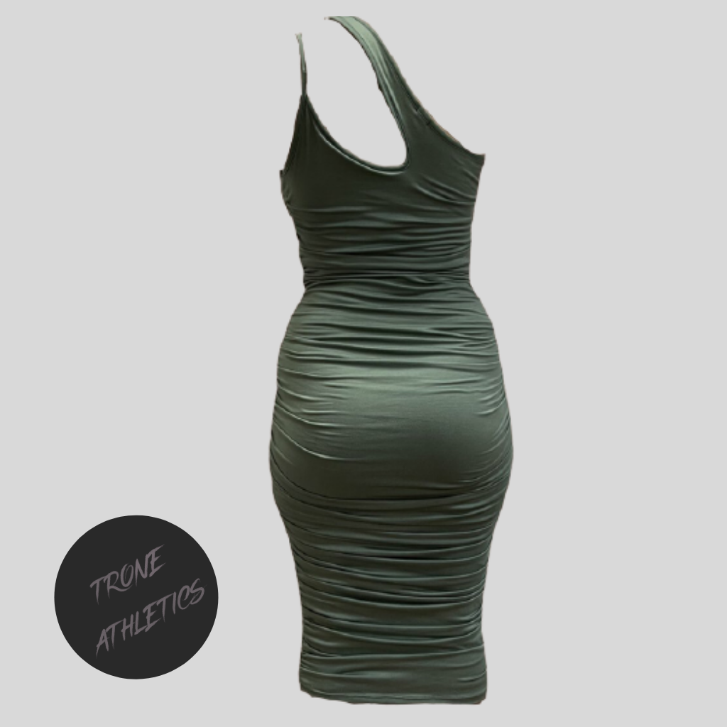 Madelene One Shoulder Dress | Sage