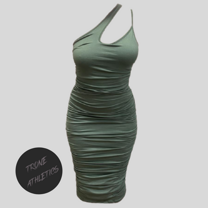 Madelene One Shoulder Dress | Sage