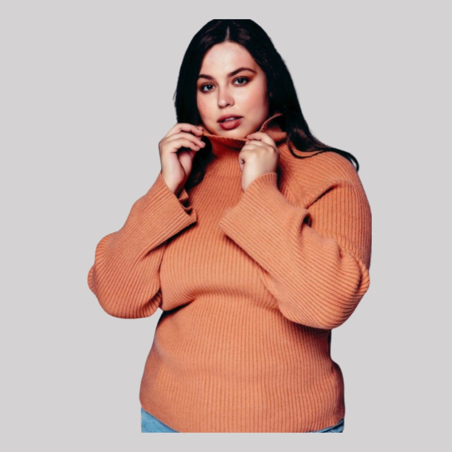 Lea Ribbed Sweater | Curvy