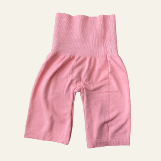 High Waisted Compression Biker Shorts Pink