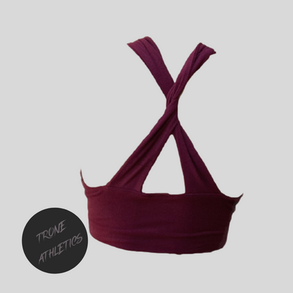 Maddi Bustier Crop Top | Burgundy