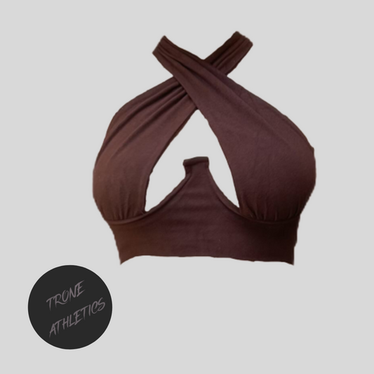 Maddi Bustier Crop |  Brown